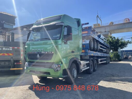 dau-keo-howo-380hp-mau-xanh Xe đầu kéo Howo 420 HP