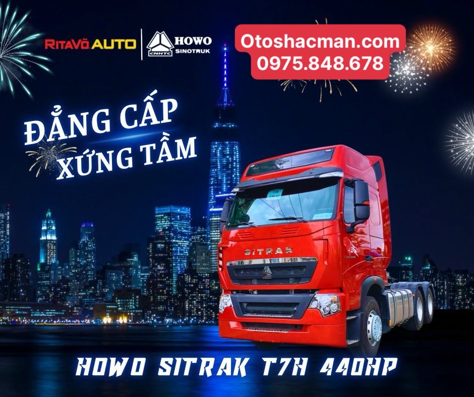 Xe Đầu Kéo Howo Sitrak 440HP