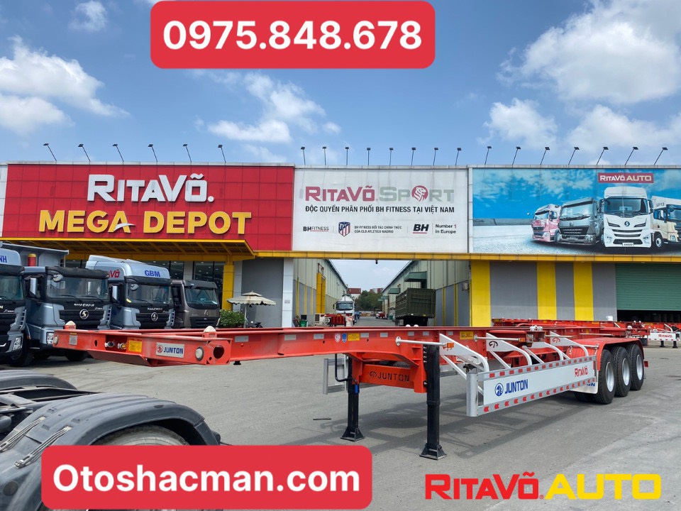 Thiết kế hiện đại và bền bỉ của Mooc Xương 45 Feet JUNTON – Đáp ứng mọi yêu cầu vận tải với hiệu suất vượt trội.